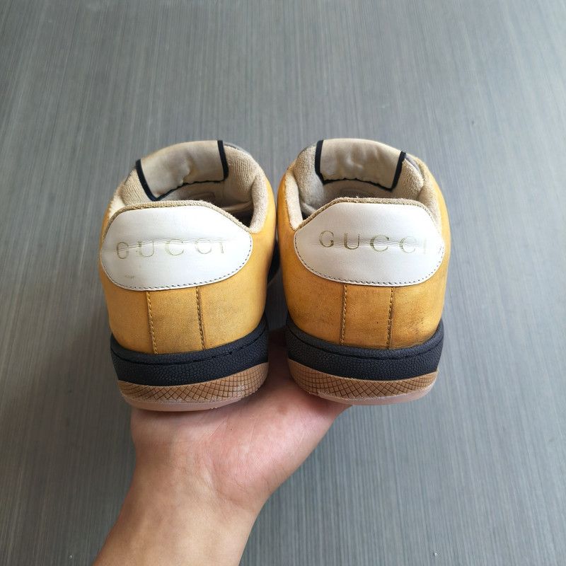 Gucci Gucci Screener Suede Sneakers in Yellow 0079 Size US 8 / EU 41 - 3 Thumbnail