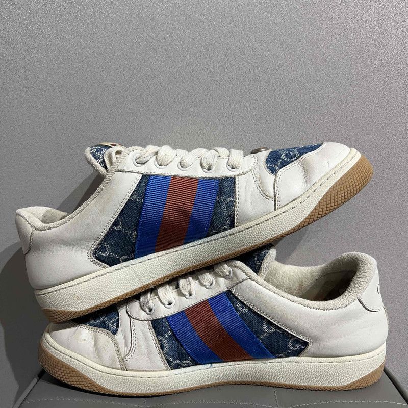 Gucci Gucci Screener Denim Stylish Sneakers for Men 0079 Size US 8 / EU 41 - 7 Thumbnail