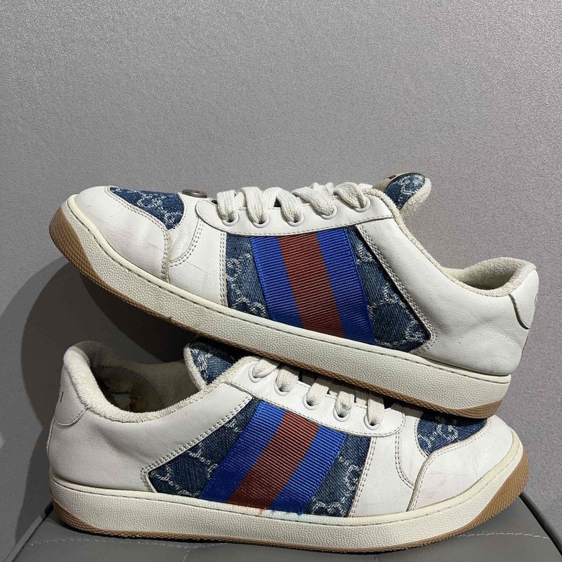 Gucci Gucci Screener Denim Stylish Sneakers for Men 0079 Size US 8 / EU 41 - 6 Thumbnail