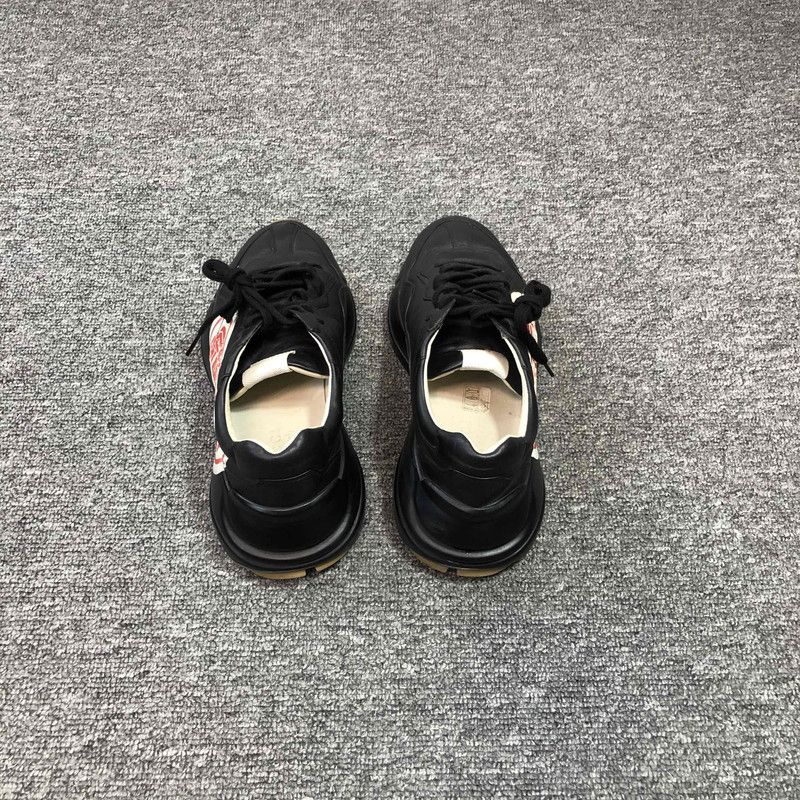 Gucci Gucci Rhyton Black and Red Casual Sneakers 0079 Size US 8 / EU 41 - 3 Thumbnail