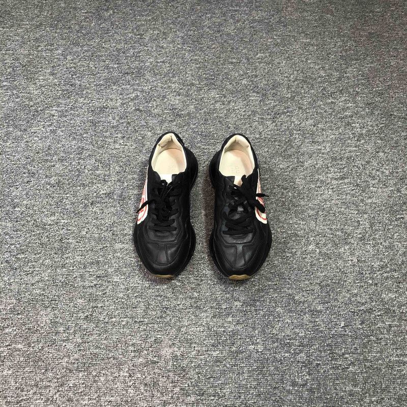 Gucci Gucci Rhyton Black and Red Casual Sneakers 0079 Size US 8 / EU 41 - 2 Thumbnail
