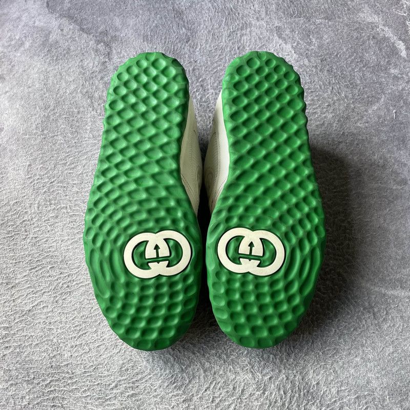 Gucci Gucci MAC80 Low-top Sneakers in White Green 0079 Size US 8.5 / EU 41-42 - 4 Thumbnail