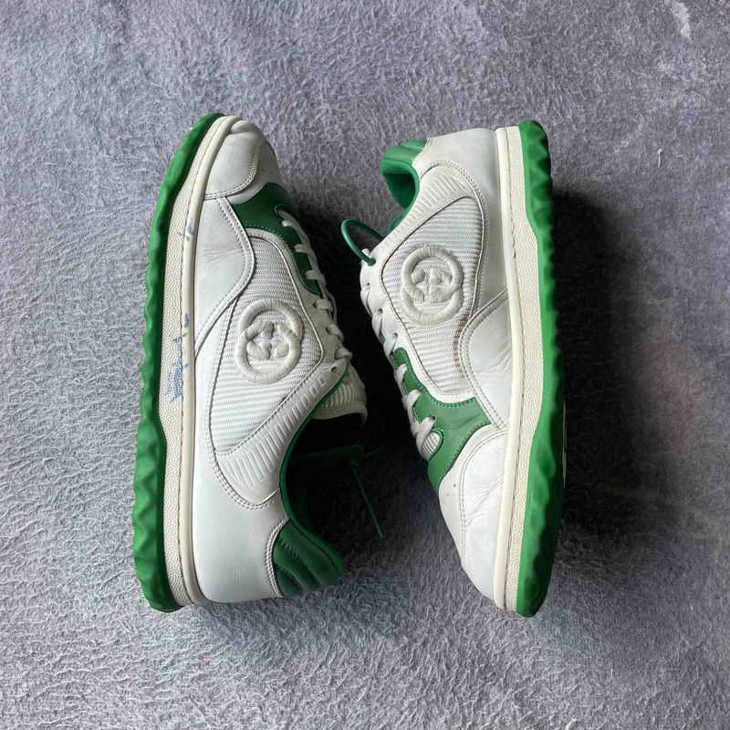 Gucci Gucci MAC80 Low-top Sneakers in White Green 0079 Size US 8.5 / EU 41-42 - 7 Thumbnail