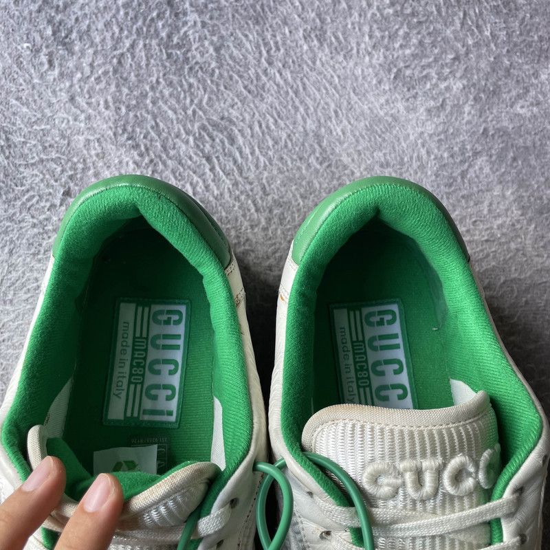 Gucci Gucci MAC80 Low-top Sneakers in White Green 0079 Size US 8.5 / EU 41-42 - 9 Thumbnail