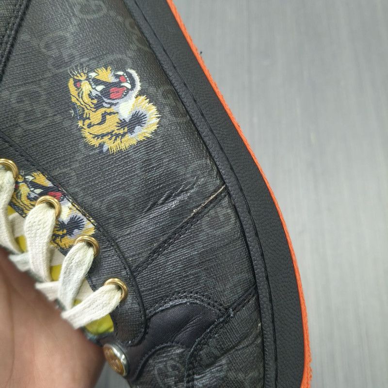 Gucci Gucci Screener Low-Top Sneakers with Tiger Print 0079 Size US 9.5 / EU 42-43 - 10 Thumbnail