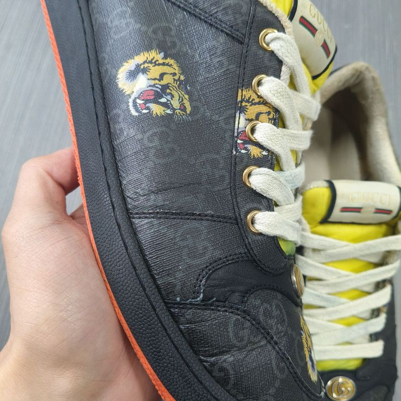 Gucci Gucci Screener Low-Top Sneakers with Tiger Print 0079 Size US 9.5 / EU 42-43 - 8 Thumbnail