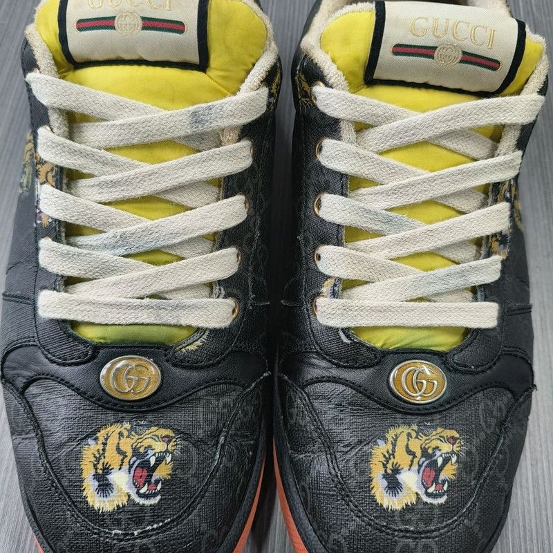 Gucci Gucci Screener Low-Top Sneakers with Tiger Print 0079 Size US 9.5 / EU 42-43 - 6 Thumbnail