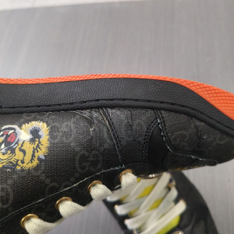 Gucci Gucci Screener Low-Top Sneakers with Tiger Print 0079 Size US 9.5 / EU 42-43 - 7 Thumbnail