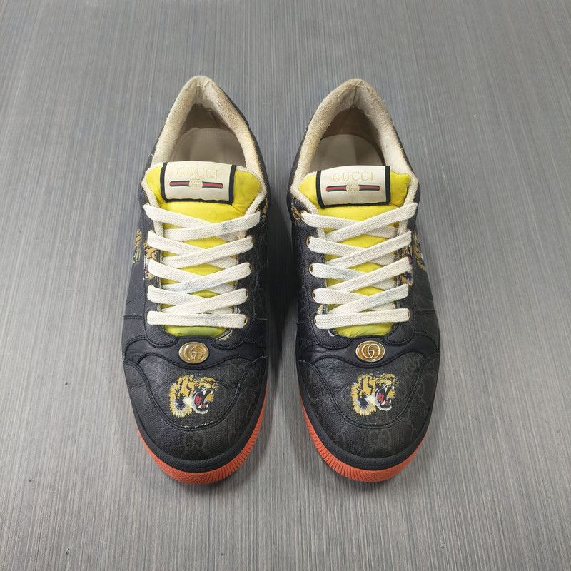 Gucci Gucci Screener Low-Top Sneakers with Tiger Print 0079 Size US 9.5 / EU 42-43 - 2 Thumbnail