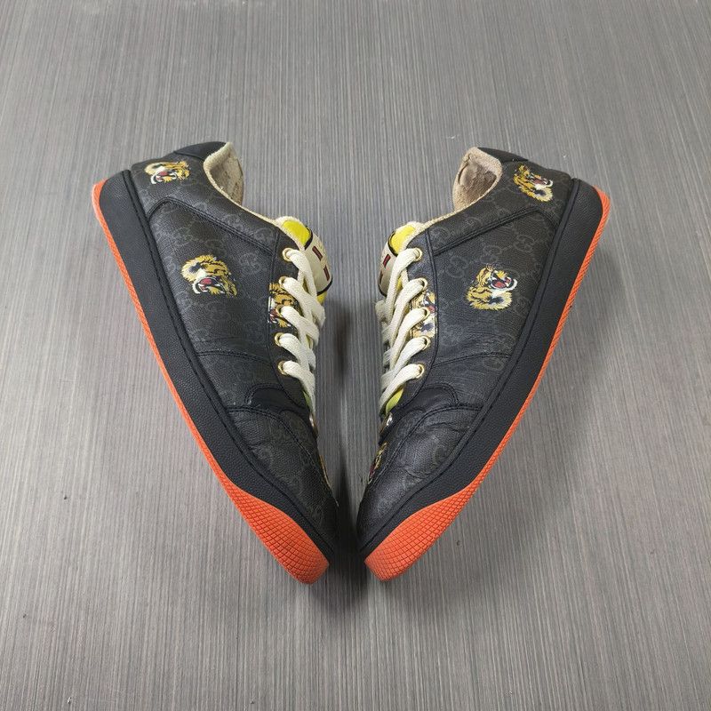 Gucci Gucci Screener Low-Top Sneakers with Tiger Print 0079 Size US 9.5 / EU 42-43 - 12 Thumbnail