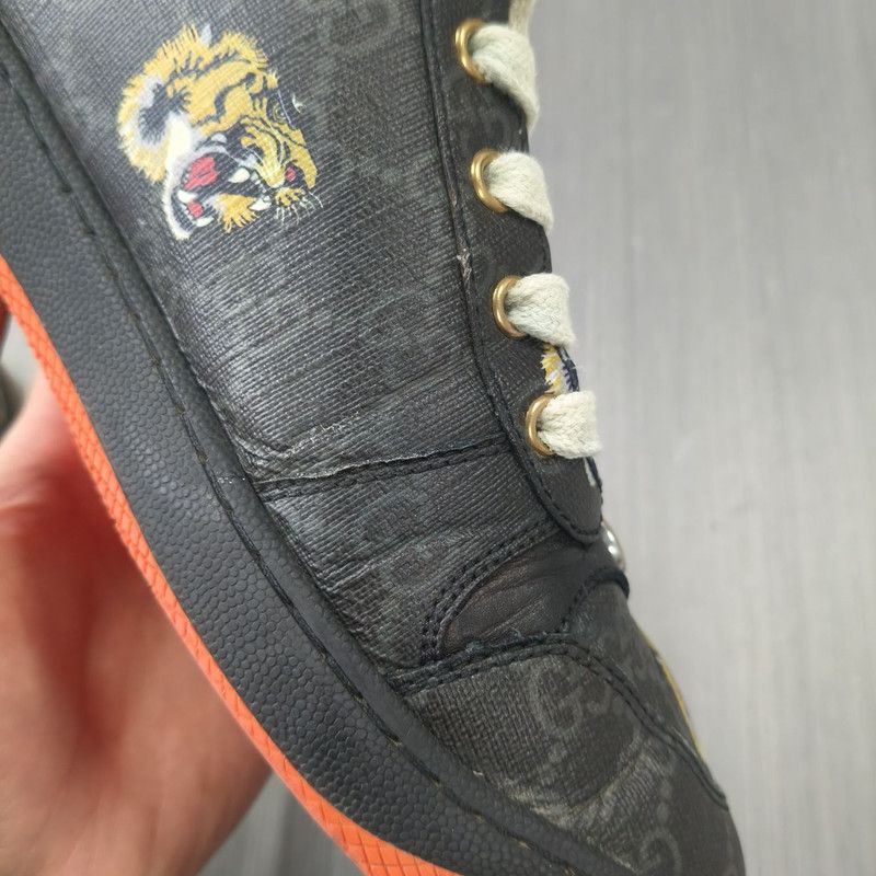 Gucci Gucci Screener Low-Top Sneakers with Tiger Print 0079 Size US 9.5 / EU 42-43 - 9 Thumbnail