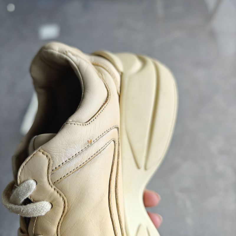 Gucci Gucci Rhyton Logo Cream Low-Top Sneakers 0079 Size US 8 / EU 41 - 10 Thumbnail