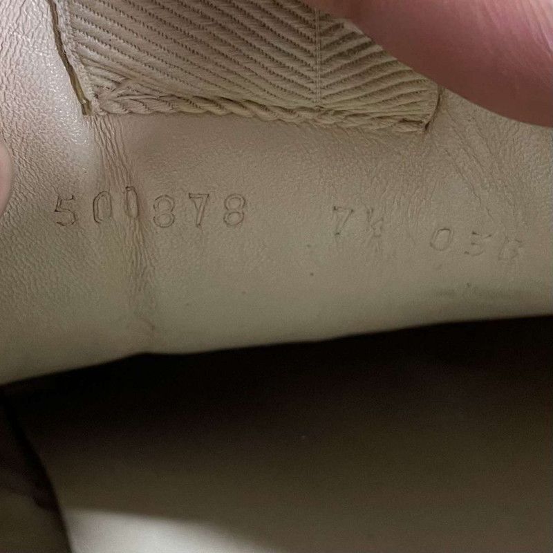 Gucci Gucci Rhyton Logo Cream Low-Top Sneakers 0079 Size US 8 / EU 41 - 5 Thumbnail