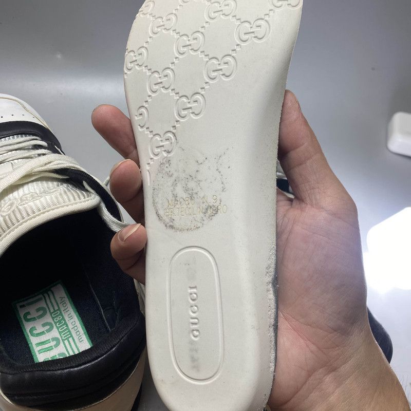 Gucci Gucci MAC80 Leather Low-Top Sneakers for Men 0079 Size US 9.5 / EU 42-43 - 9 Thumbnail