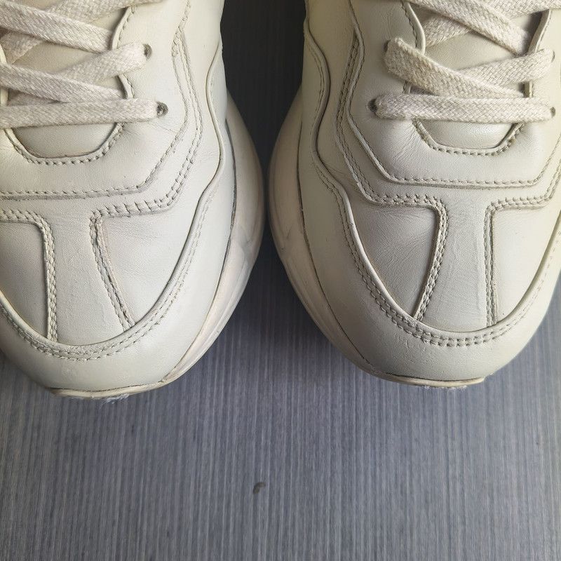 Gucci Gucci Rhyton Logo Dad Sneakers in Ivory 0079 Size US 8.5 / EU 41-42 - 7 Thumbnail