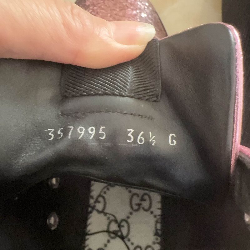 Gucci Gucci Pink Sequined High-Top Sneakers 0079 Size US 6.5 / EU 39-40 - 5 Thumbnail