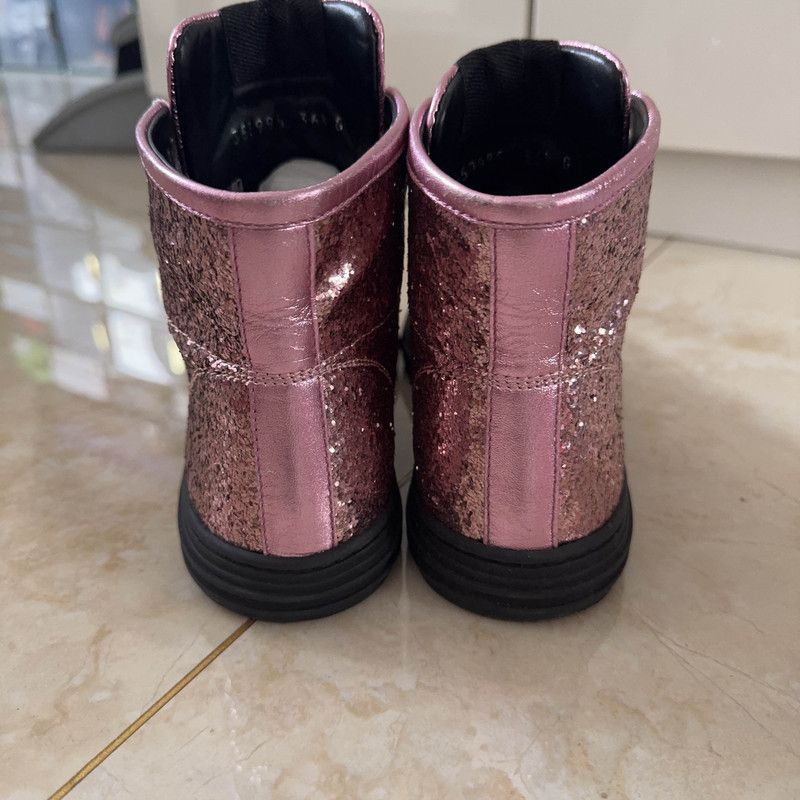 Gucci Gucci Pink Sequined High-Top Sneakers 0079 Size US 6.5 / EU 39-40 - 3 Thumbnail