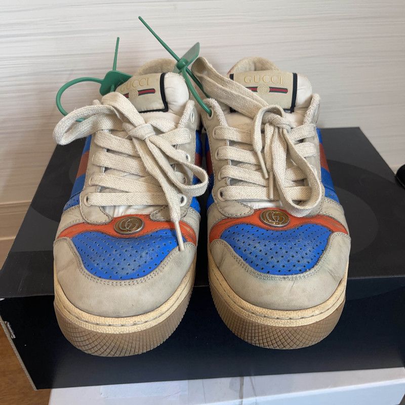 Gucci Gucci Screener Vintage Casual Sneakers for Men 0079 Size US 7.5 / EU 40-41 - 2 Thumbnail