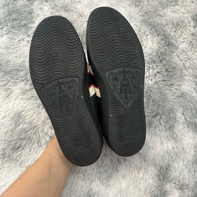 Gucci Gucci Ace Leather Stripe Low-Top Sneakers 0079 Size US 9 / EU 42 - 4 Thumbnail