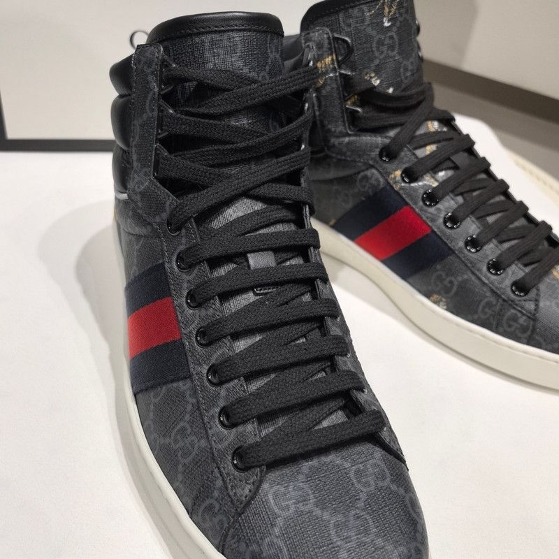 Gucci Gucci ACE High-Top Fashion Sneakers for Men 0079 Size US 8 / EU 41 - 7 Thumbnail