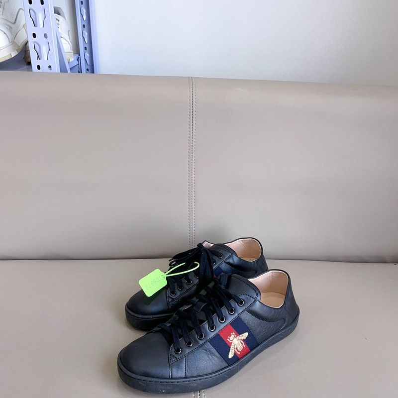 Gucci Gucci Black Low-Top Sneakers for Men and Women 0079 Size US 9 / EU 42 - 2 Thumbnail