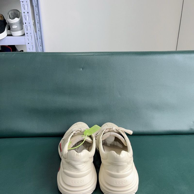 Gucci Gucci Rhyton Logo Low-Top Dad Sneakers 0079 Size US 10.5 / EU 43-44 - 3 Thumbnail