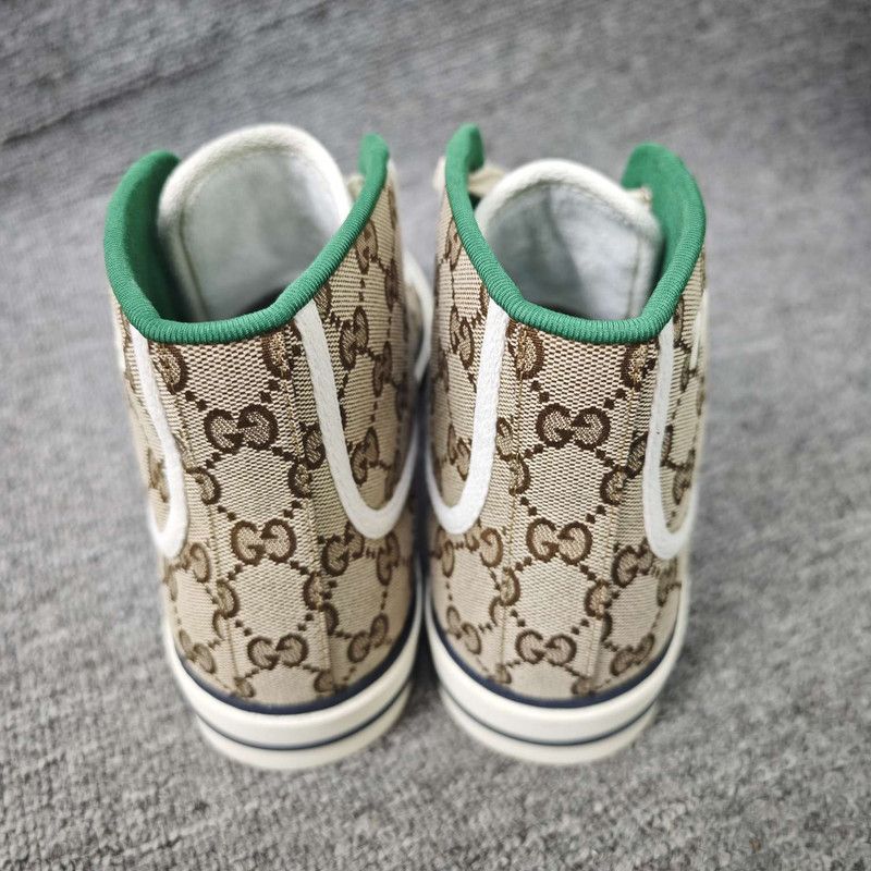 Gucci Gucci Tennis 1977 Canvas High-Top Sneakers 0079 Size US 9.5 / EU 42-43 - 3 Thumbnail