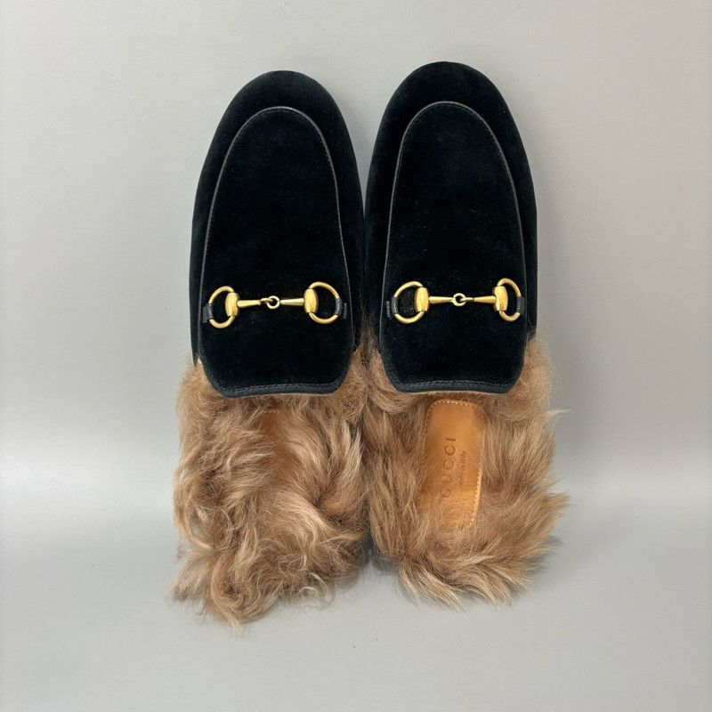 Gucci Gucci Fur Lined Black Slip-On Mules 0079 Size US 6 / EU 39 - 4 Thumbnail