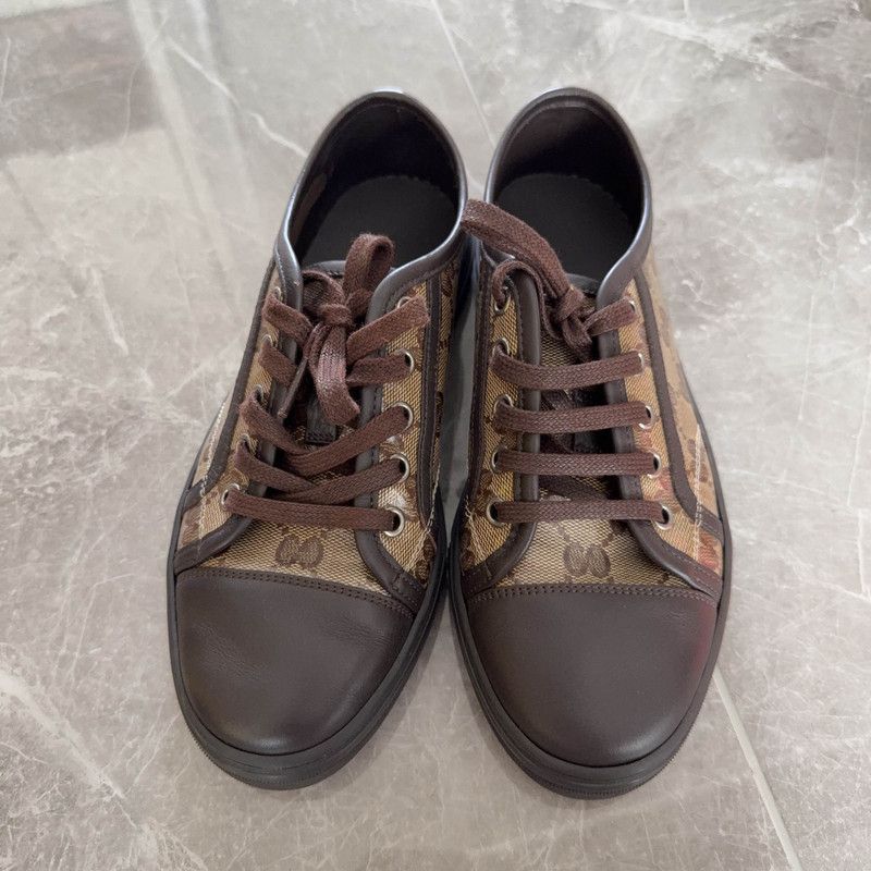 Gucci Gucci Brown Casual Sneakers for Everyday Wear 0079 Size US 5.5 / EU 38 - 2 Thumbnail