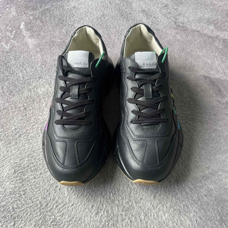 Gucci Gucci Rhyton Retro Casual Low-Top Sneakers for Men 0079 Size US 8.5 / EU 41-42 - 2 Thumbnail