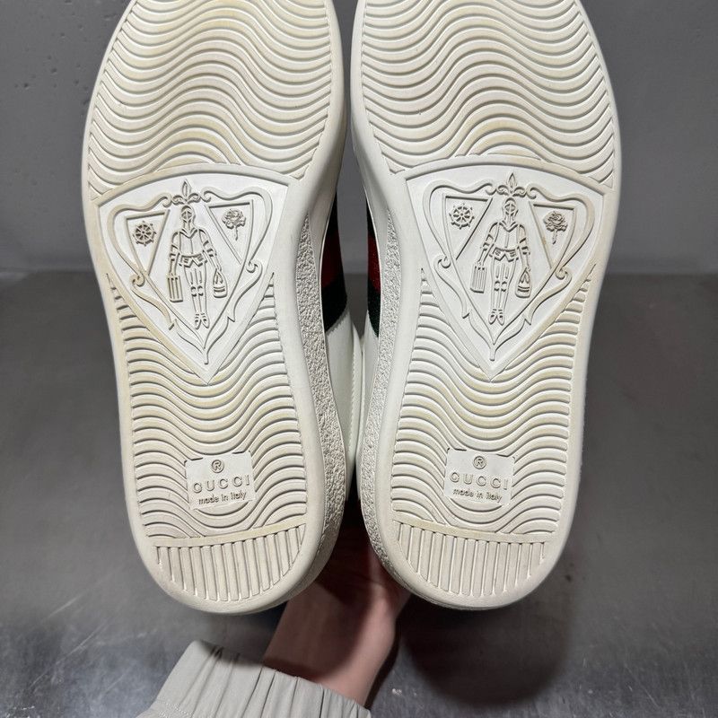 Gucci Gucci Ace Striped Fashion Sneakers for Men 0079 Size US 8.5 / EU 41-42 - 12 Thumbnail