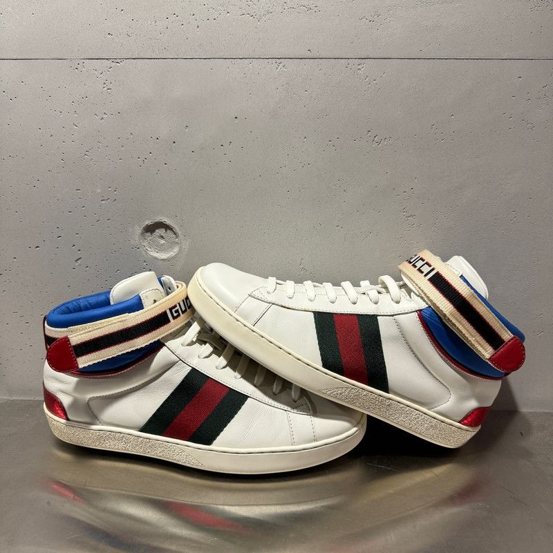 Gucci Gucci Ace Striped Fashion Sneakers for Men 0079 Size US 8.5 / EU 41-42 - 3 Thumbnail