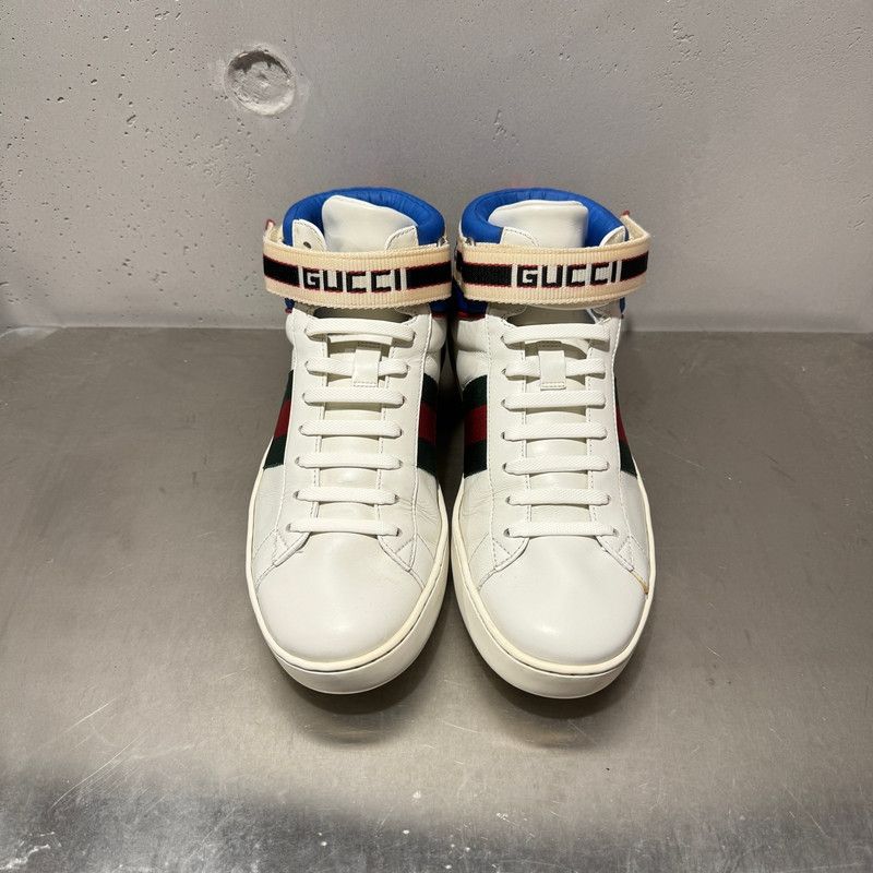 Gucci Gucci Ace Striped Fashion Sneakers for Men 0079 Size US 8.5 / EU 41-42 - 4 Thumbnail