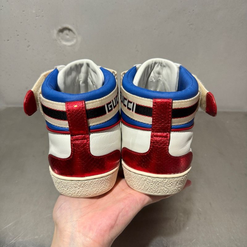 Gucci Gucci Ace Striped Fashion Sneakers for Men 0079 Size US 8.5 / EU 41-42 - 5 Thumbnail