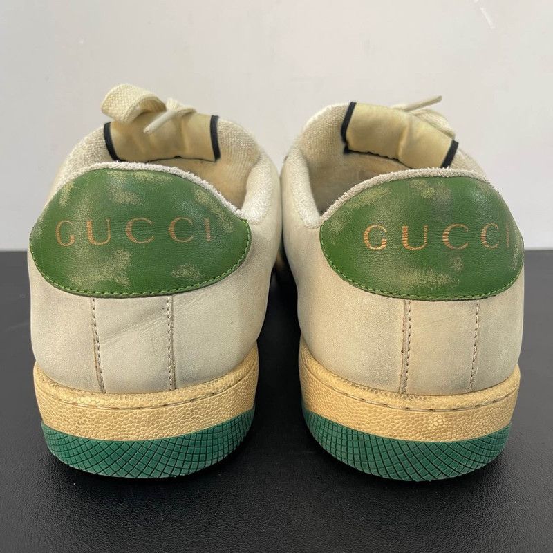 Gucci Gucci Screener Distressed Sneakers in Gray-Green 0079 Size US 9 / EU 42 - 3 Thumbnail