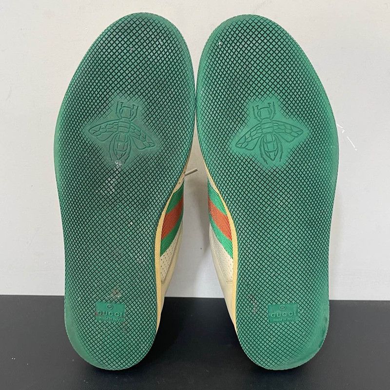 Gucci Gucci Screener Distressed Sneakers in Gray-Green 0079 Size US 9 / EU 42 - 4 Thumbnail