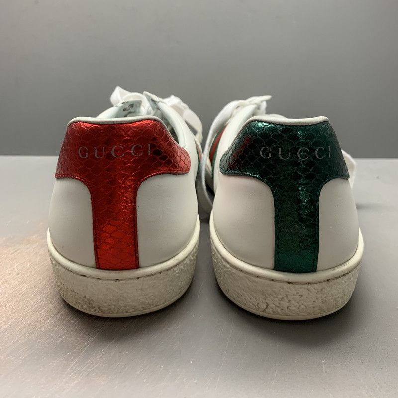 Gucci Gucci ACE Leather Fashion Sneakers for Men 0079 Size US 6.5 / EU 39-40 - 3 Thumbnail