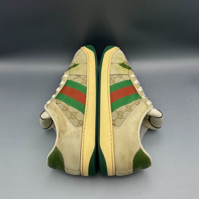 Gucci Gucci Screener Distressed Leather Sneakers for Men 0079 Size US 8.5 / EU 41-42 - 8 Thumbnail
