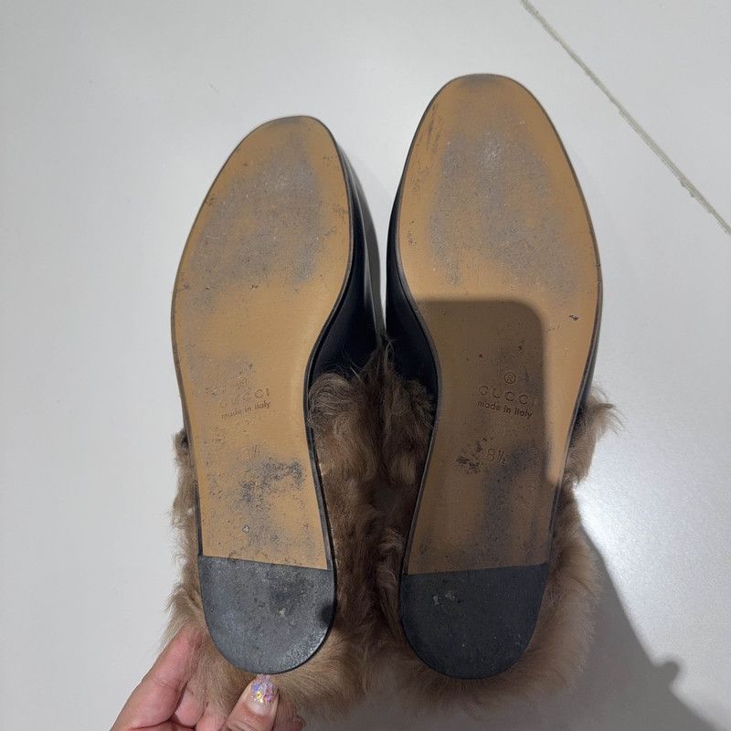 Gucci Gucci Black Lambskin Slip-On Mules 0079 Size US 9 / EU 42 - 4 Thumbnail