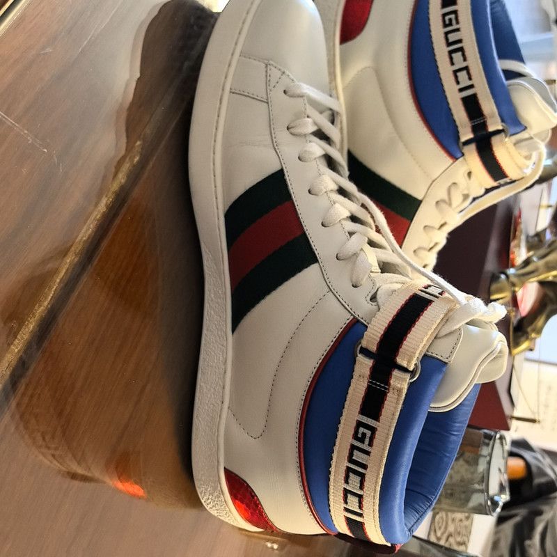 Gucci Gucci Ace Striped Fashion Sneakers for Men 0079 Size US 9.5 / EU 42-43 - 7 Thumbnail