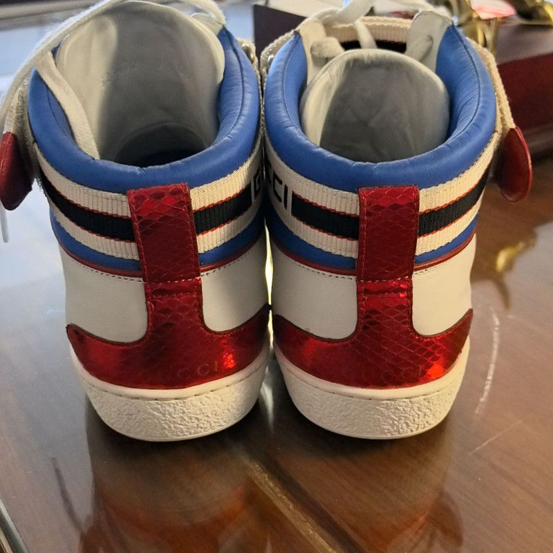 Gucci Gucci Ace Striped Fashion Sneakers for Men 0079 Size US 9.5 / EU 42-43 - 3 Thumbnail