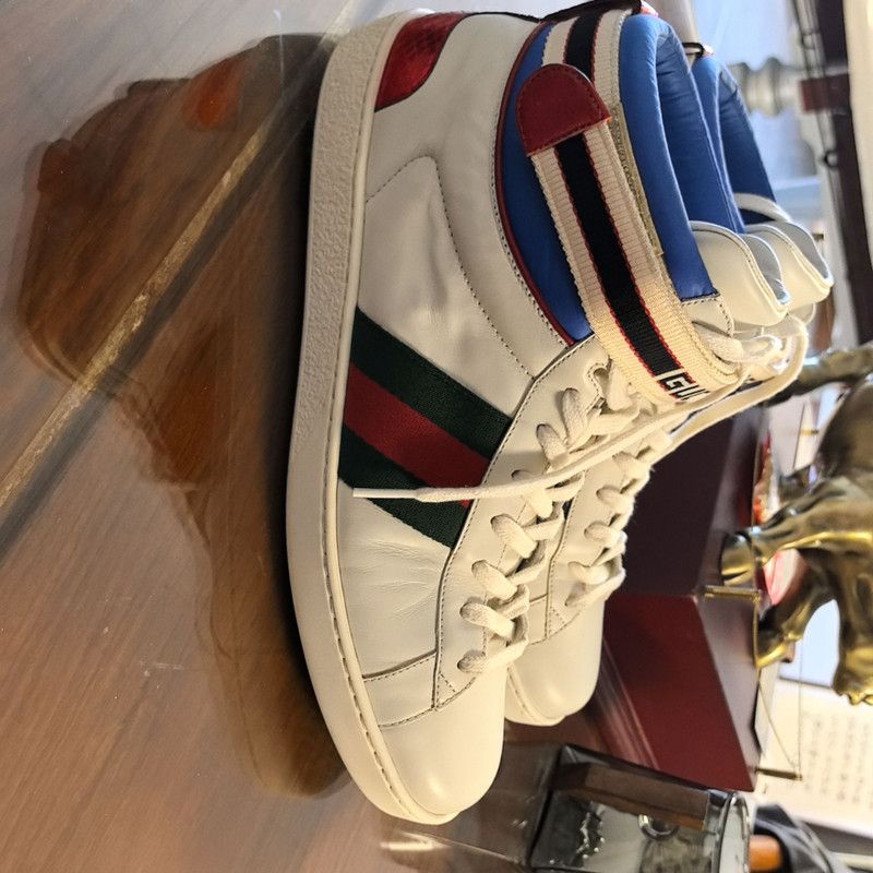 Gucci Gucci Ace Striped Fashion Sneakers for Men 0079 Size US 9.5 / EU 42-43 - 6 Thumbnail