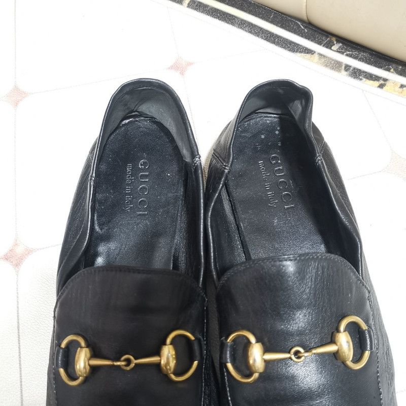 Gucci Gucci Horsebit Black Casual Loafers for Men 0079 Size US 8.5 / EU 41-42 - 14 Thumbnail