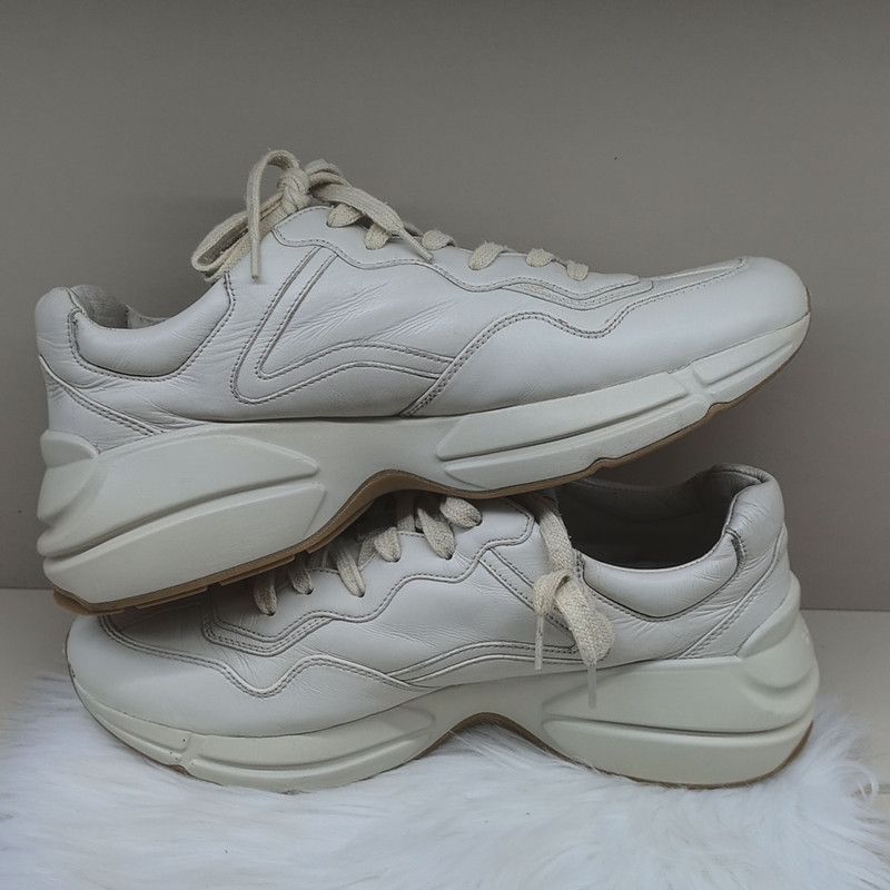 Gucci Gucci Rhyton Low-top Sneakers in White and Orange 0079 Size US 8.5 / EU 41-42 - 7 Thumbnail