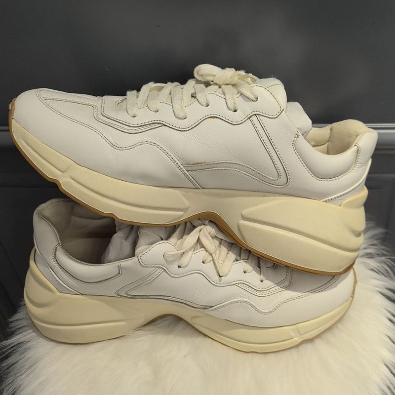 Gucci Gucci Rhyton Worldwide Leather Sneakers for Men 0079 Size US 8 / EU 41 - 7 Thumbnail