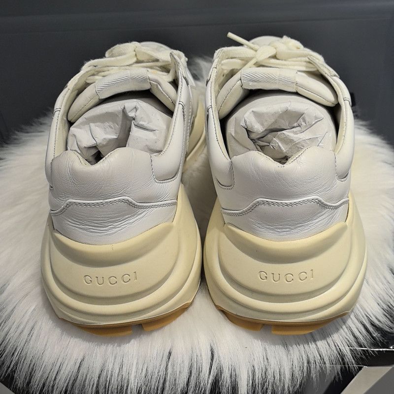 Gucci Gucci Rhyton Worldwide Leather Sneakers for Men 0079 Size US 8 / EU 41 - 3 Thumbnail