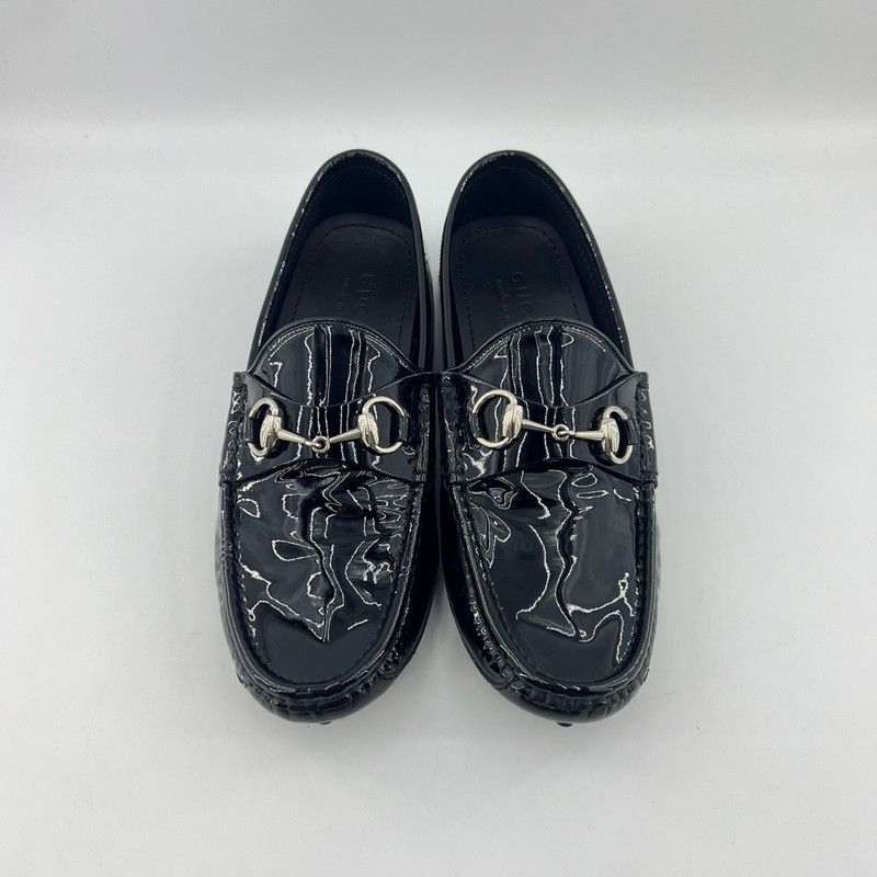 Gucci Gucci Black Leather Slip-On Lifestyle Loafers 0079 Size US 7.5 / EU 40-41 - 2 Thumbnail