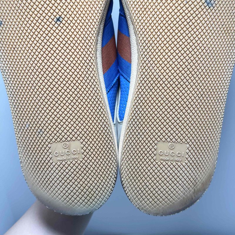 Gucci Gucci Screener Distressed Sneakers in Blue 0079 Size US 10.5 / EU 43-44 - 12 Thumbnail