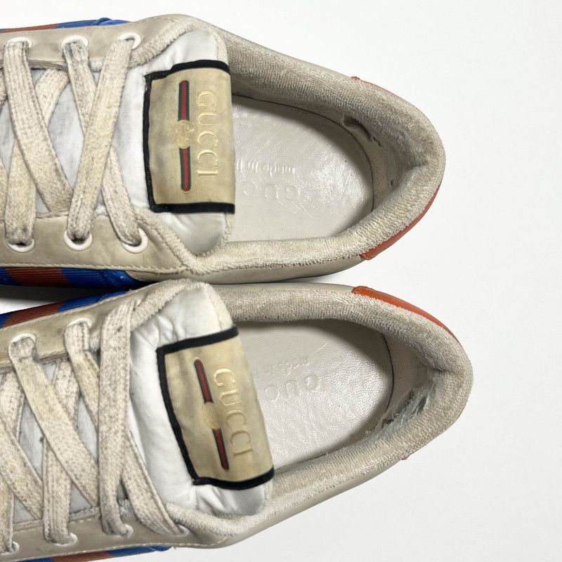 Gucci Gucci Screener Distressed Sneakers in Blue 0079 Size US 10.5 / EU 43-44 - 8 Thumbnail