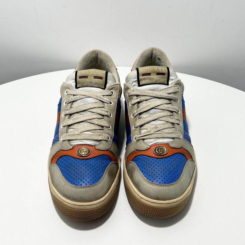 Gucci Gucci Screener Distressed Sneakers in Blue 0079 Size US 10.5 / EU 43-44 - 2 Thumbnail